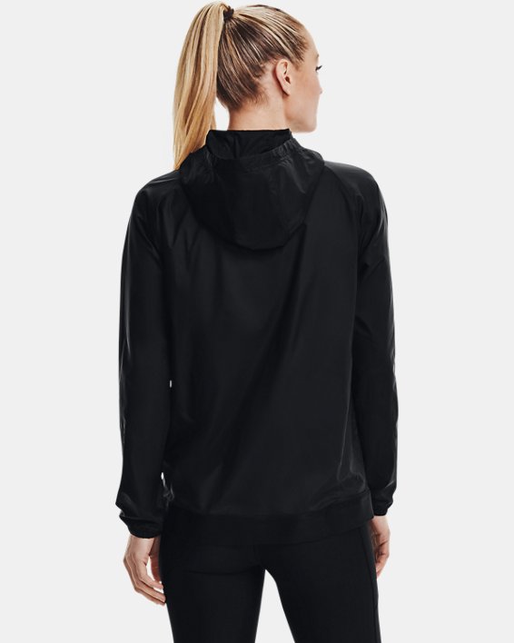 Women's UA Woven Reversible Full Zip, Black, pdpMainDesktop image number 1